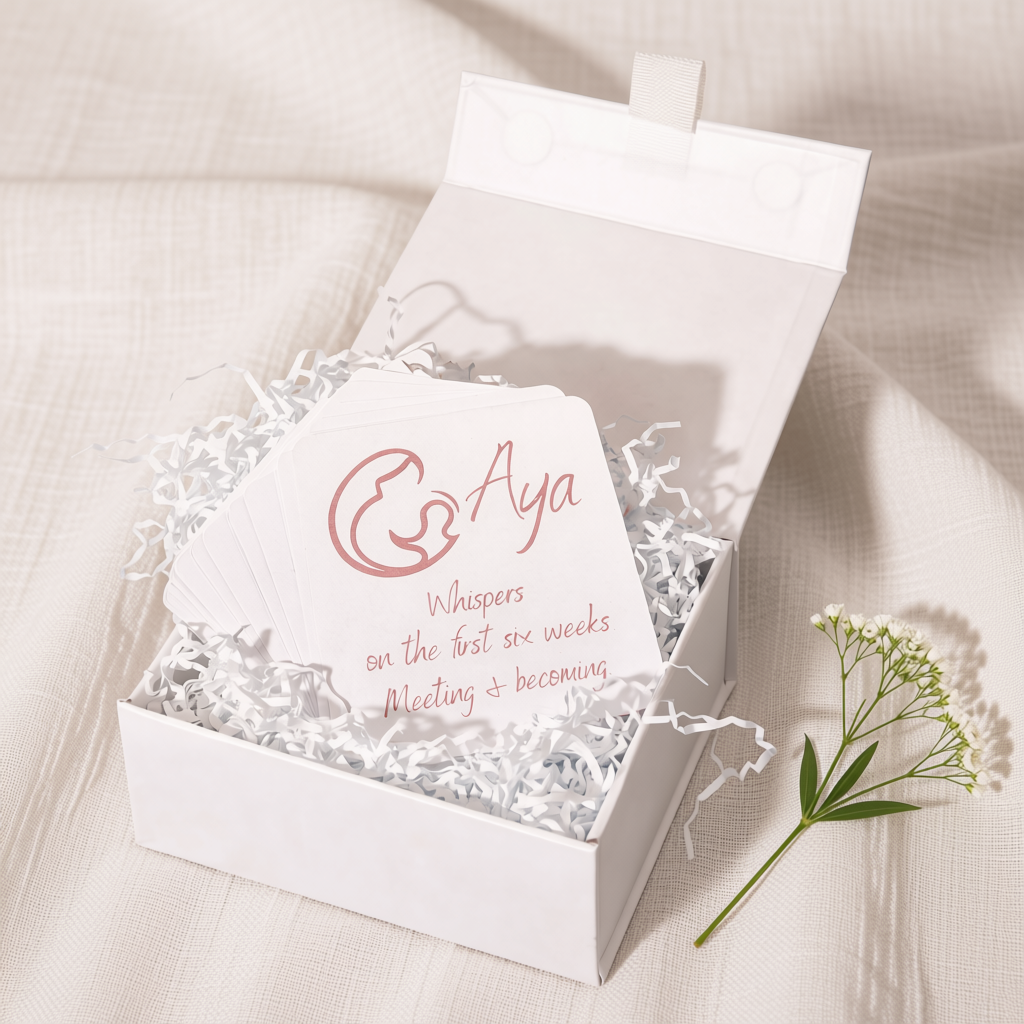 Postpartum Reflection Card Set – Whispers on the First Six Weeks