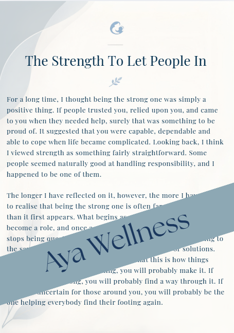 Gentle Letters — A Letter for When You're Tired of Being Strong
