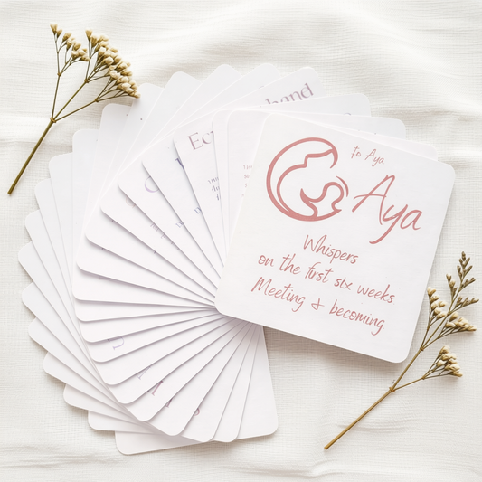 Postpartum Reflection Card Set – Whispers on the First Six Weeks